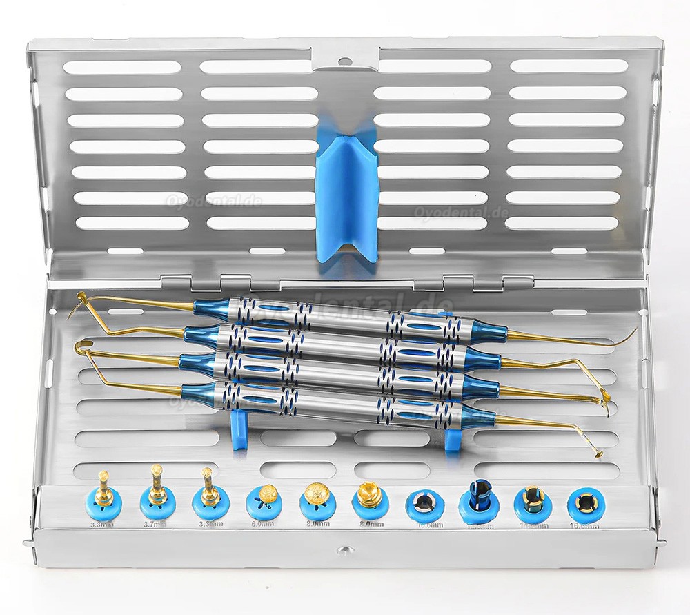 Dental Sinuslift Instrumenten Set mit Bohrern Stoppern Periostheber